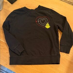 Hanna Andersson Grinch Christmas Kids Sweatshirt Size 6-7